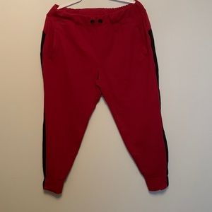 Avia  red/burgundy pants. More of a jogging type pant